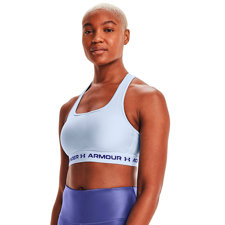 Bra sportive Under Armour UA CROSSBACK MID BRA / Femei / LG / Albastru deschis photo 4